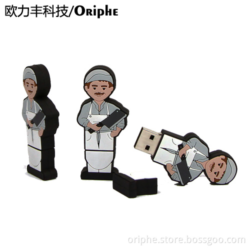 PVC USB Drive/Custom shape USB/Free design/Oriphe